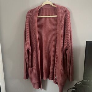 NWOT SHEIN Mauve Open Front Cardigan